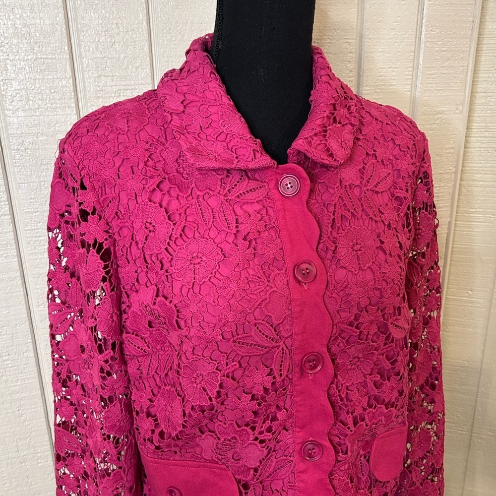 Anthropologie Dolan Lady Lace Blazer, size medium. - Picture 5 of 11